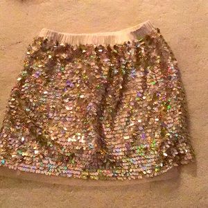 J Crew sequin kids skirt size 4-5.